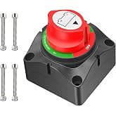 Nilight 1-2-Both-Off Battery Switch Power Cut Master Isolator Switches | Heavy Duty Circuit Cutoff Disconnect Avoid Battery Being Drained for Car Vehicle RV Marine Boat