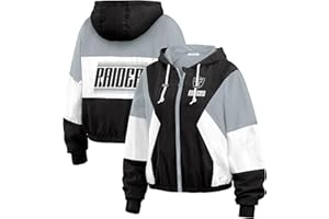 WEAR by Erin Andrews Women's NFL Color Block Full-Zip Windbreaker Jacket