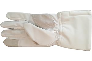 Balaur 3-Weapon Practice Fencing Glove Washable Epee Foil Sabre White Polyester