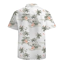 Coconut Tree Mens Funny Hawaiian Shirts 3D Graphic
