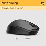 HP 280 Silent Wireless Mouse Blue 1600 DPI 2.4GHz USB Dongle Included view 6