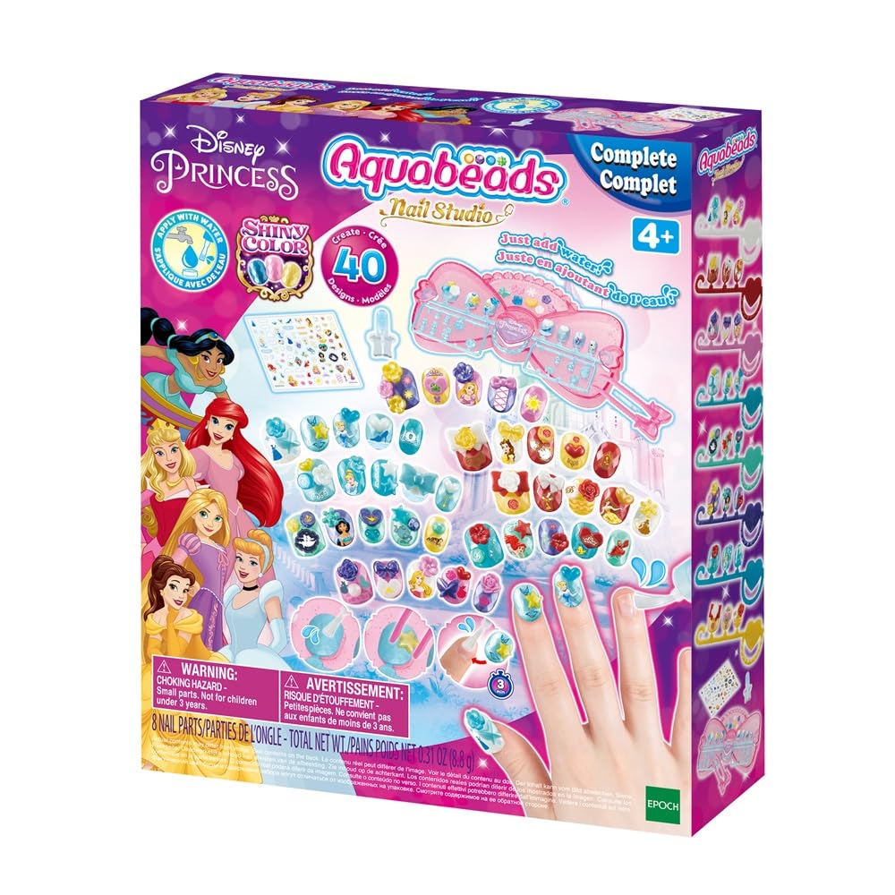 Aquabeads Nail Studio - Disney Princess, AFT & Craft Bead kit 35006