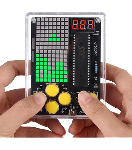 LEPANDA DIY Game Console Soldering Kit – Electronics Practice Project For Students, STEM Gift With Color Instructions, USB Or Battery Powered