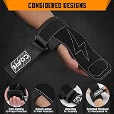 COFIT Wrist Straps for Weightlifting Dual-Layer Oxford Leather Black Standard view 3