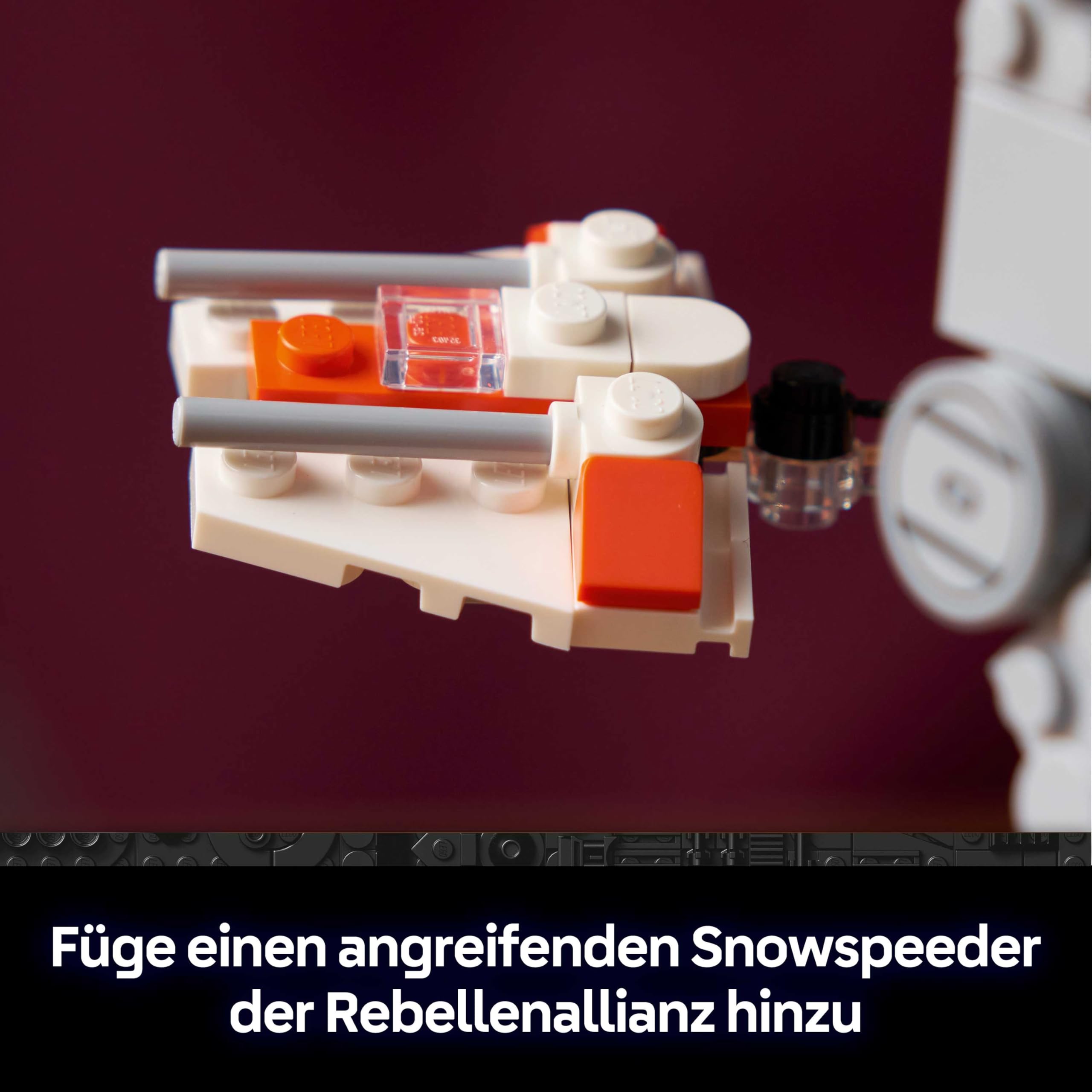 LEGO Star Wars 75440 AT-AT - Modellbau Set für Erwachsene - Mit Snowspeeder, Ständer & Namensschild - DIY Deko fürs Regal - Geschenk für Fans von Das Imperium schlägt zurück 5