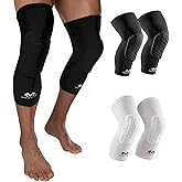 Knee Compression Sleeves: McDavid Hex Knee Pads Compression Leg Sleeve for Basketball, Volleyball, Weightlifting, and More - Pair of Sleeves