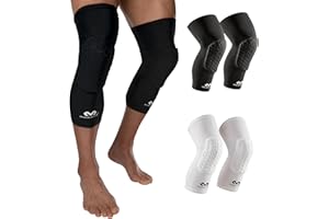 Mcdavid Extended Compression Leg Sleeve with Hexpad Protective Pad (Black, Small)