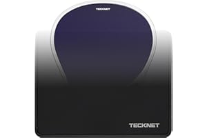 TECKNET Mouse Pad with Anti-fray Stitching, Waterproof Surface & Non-Slip Rubber Base with Stitched Edges Gaming Mouse Mat fo