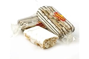 SWEETGLOB Atkinson's Individually Wrapped Original Crunchy Peanut Butter Candy (Classic Peanut Butter Bars, 1 Pound)