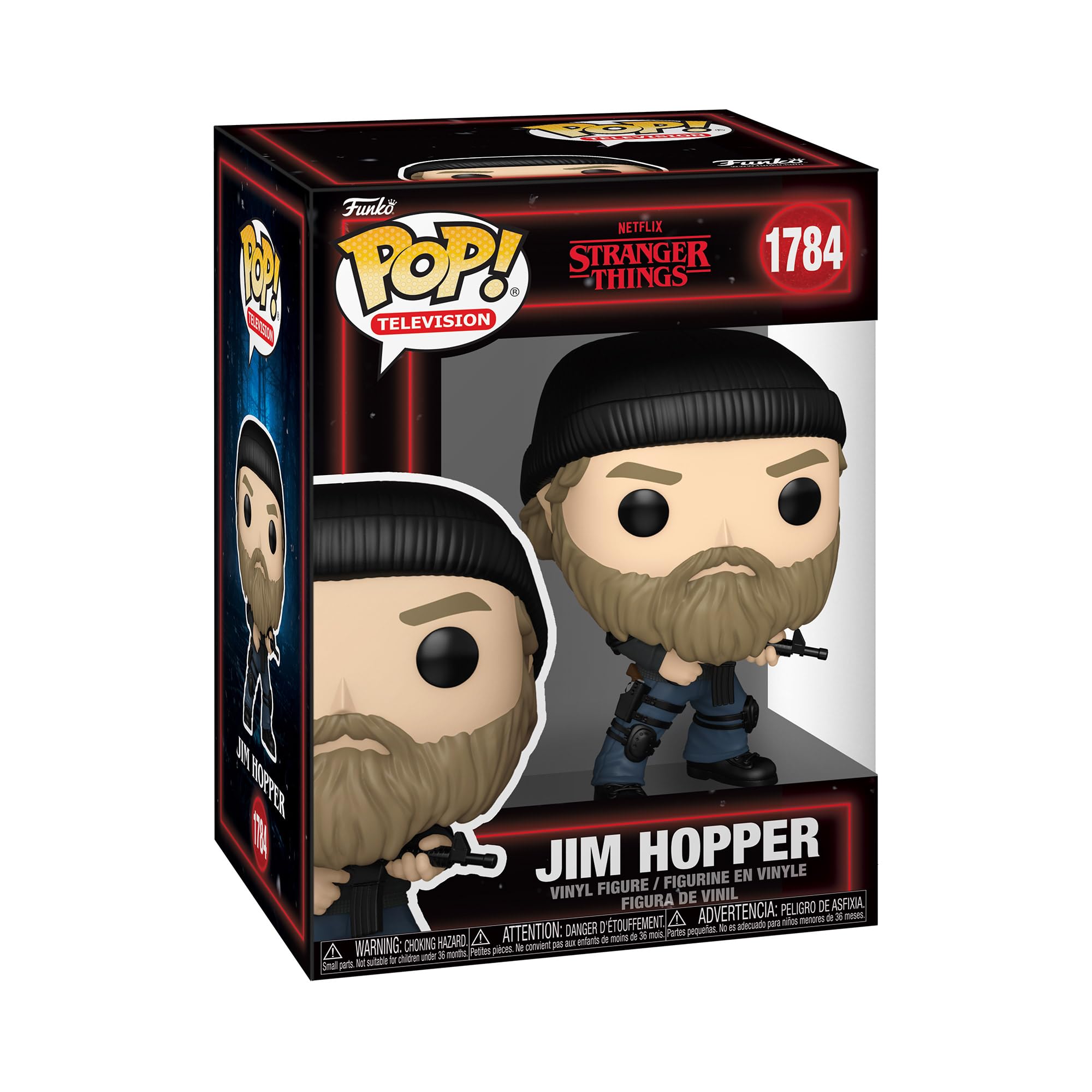 Funko POP! TV: Stranger Things Season 5 - Jim Hopper - Collectable Vinyl Figure - Gift Idea - Official Merchandise - Toys for Kids & Adults - Fantasy Fans - Model Figure for Collectors