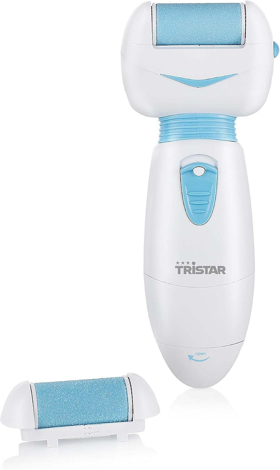 Tristar Electric Foot File Callus Remover with Flexible Head/Two Rollers, White - Image 4