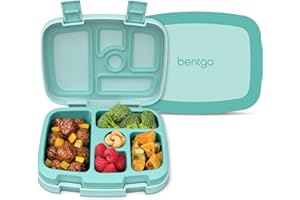 Bentgo® Kids Bento-Style 5-Compartment Lunch Box - Ideal Portion Sizes for Ages 3 to 7 - Leak-Proof, Drop-Proof, Dishwasher S