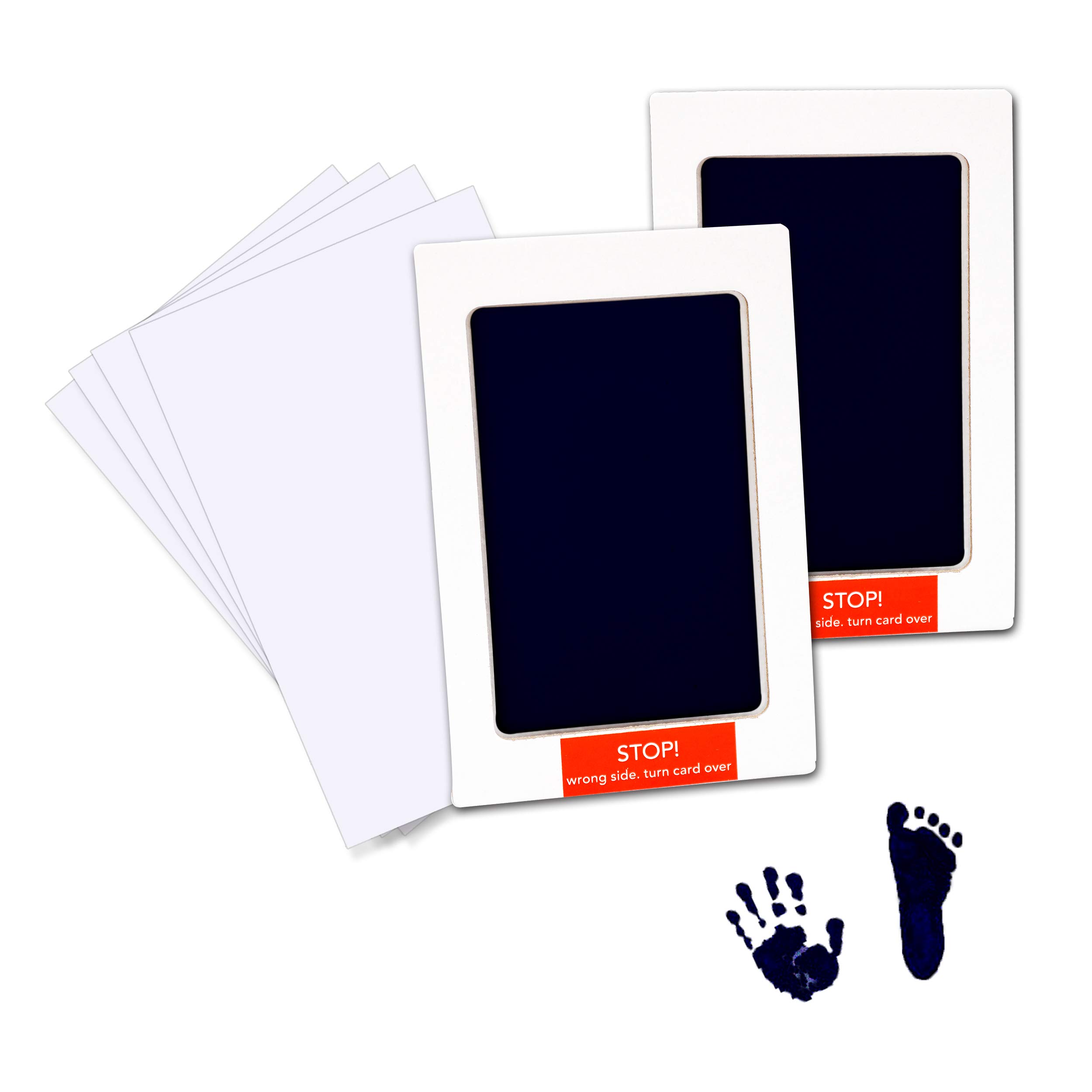 Baby Handprint and Footprint Kit Safe NonToxic Ink Pads Clean Inkless