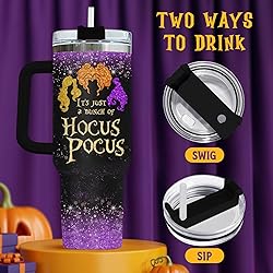 34HD Boo Ghost Tumbler with Handle & Straw, 40oz