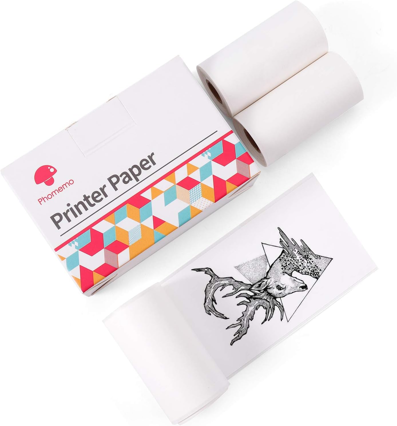 Phomemo White SelfAdhesive Thermal Paper, Glossy Printable