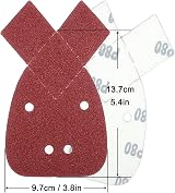 Taspire 60pcs Black & Decker Mouse Sander Pads 140mm 40/60/80/120/180/240 view 4