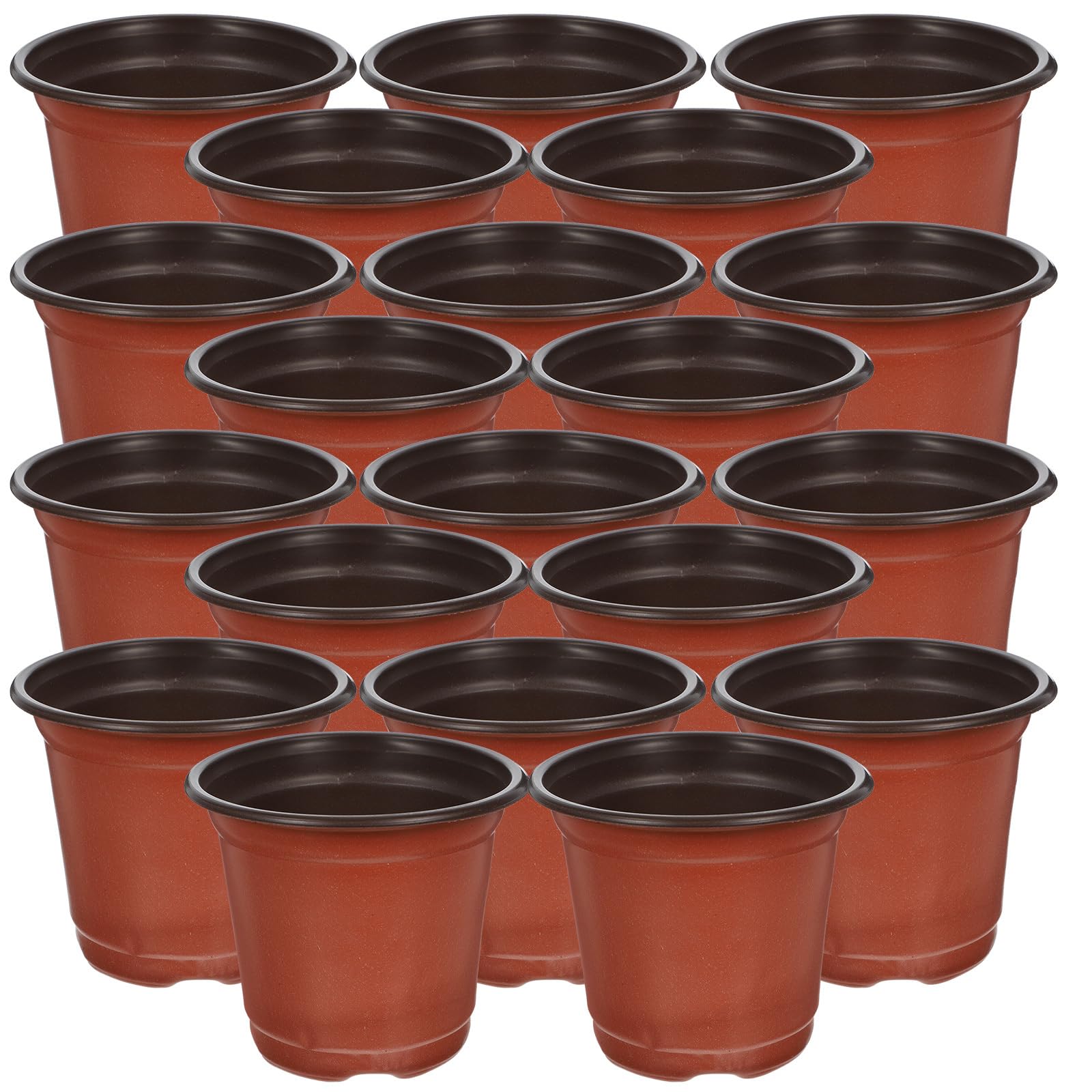 DOITOOL 50pcs Plant Pots for Indoor Outdoor Extra Plastic Flower Pots for Succulents Decorative