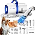 Yowmoft Dog Grooming Vacuum & Kit, 15 Pet Grooming Tools, Max 11 Kpa, 2 L Capacity, Pet Groomer for Dogs/Cats/Home