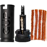 G&Uuml;P-GUP-OPS Oversize Puncture System-Tubeless Bike Tire Plug Repair Kit-MTB Road Gravel tubeless Bicycle Tyres-Fix a Flat Puncture Fast-Clips on Bike seat-Includes Repair Plugs and Presta Valve core