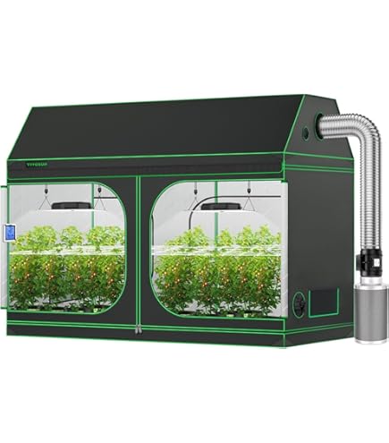 Buy VIVOSUN 4x8 Grow Tent, 96x48x72 Roof Cube Tent With