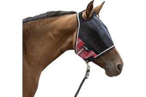 KENSINGTON PROTECTIVE PRODUCTS Kensington 90% UV Fly Mask CatchMask UViator - Without Ears & Forelock Freedom Web Trim Size: L-Avg Color: 165 - Merlot