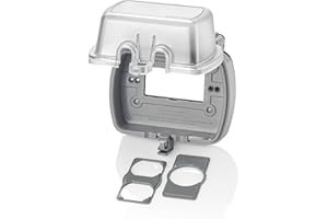 Leviton GFCI Receptacle Extra Duty Weather-Resistant While-in-Use Cover, Horizontal, 5981-UCL, Clear