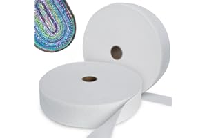 ANMBOOR Quilt Batting by The roll Purses (2 Rolls) Cotton Batting Roll 50 Yards Each Roll for Quilts Needle Punched Cotton Batting for Rugs