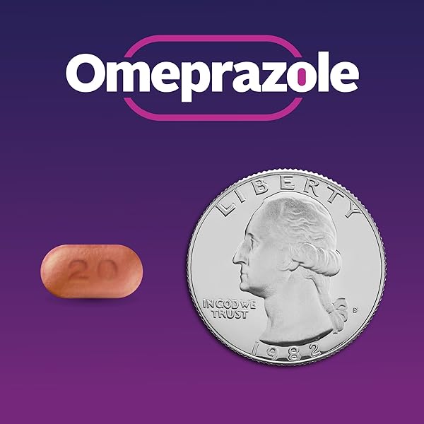 GOODSENSE OMEPRAZOLE DELAYED RELEASE TABLETS 20 MG, STOMACH ACID REDUCER FOR FREQUENT HEARTBURN TREATMENT, 28 COUNT