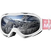 OutdoorMaster OTG Ski Goggles - Over Glasses Ski/Snowboard Goggles for Men, Women & Youth - 100% UV Protection