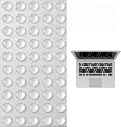 YHQZ 50Pcs Clear Soft Close Furniture Door Bumpers Self Adhesive Rubber Pads