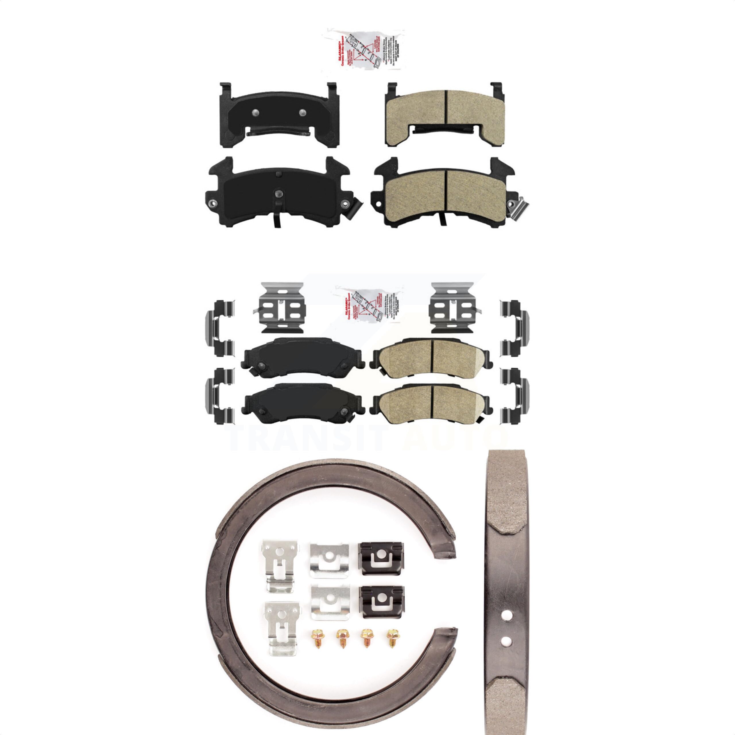 Transit Auto Front Semi-Metallic Rear Ceramic Disc