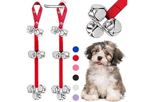 KEXIAVA 2 Pack Dog Bells, Dog Potty Bell Dog Doorbell Puppy Potty Train Bell for Door Potty Training Bells for Dogs to Ring to Go Outside Dog Doorbell Puppy Bell (Red)