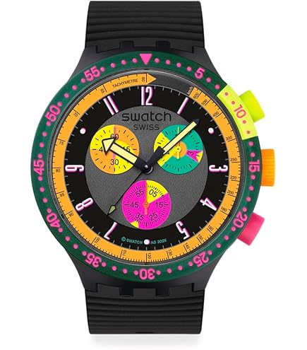 Amazon.com: Swatch Big Bold Irony Unisex Watch Casual Polymer Red