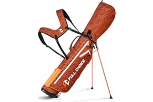 Full Choice Lightweight Golf Stand Bag, Durable 4-Way Full-Length Dividers with Dual Straps & Stand, Golf Carry Bag with 4 Pockets Ideal for Driving Range, Par 3 & Executive Courses