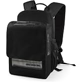 O2TOTES Slim Backpack fit for Inogen One G5 &amp; Rove 6, Storage, Bag Only | Rear storage for tablet cords and spare batteries, charge without removing unit, clear top to view screen, padded straps
