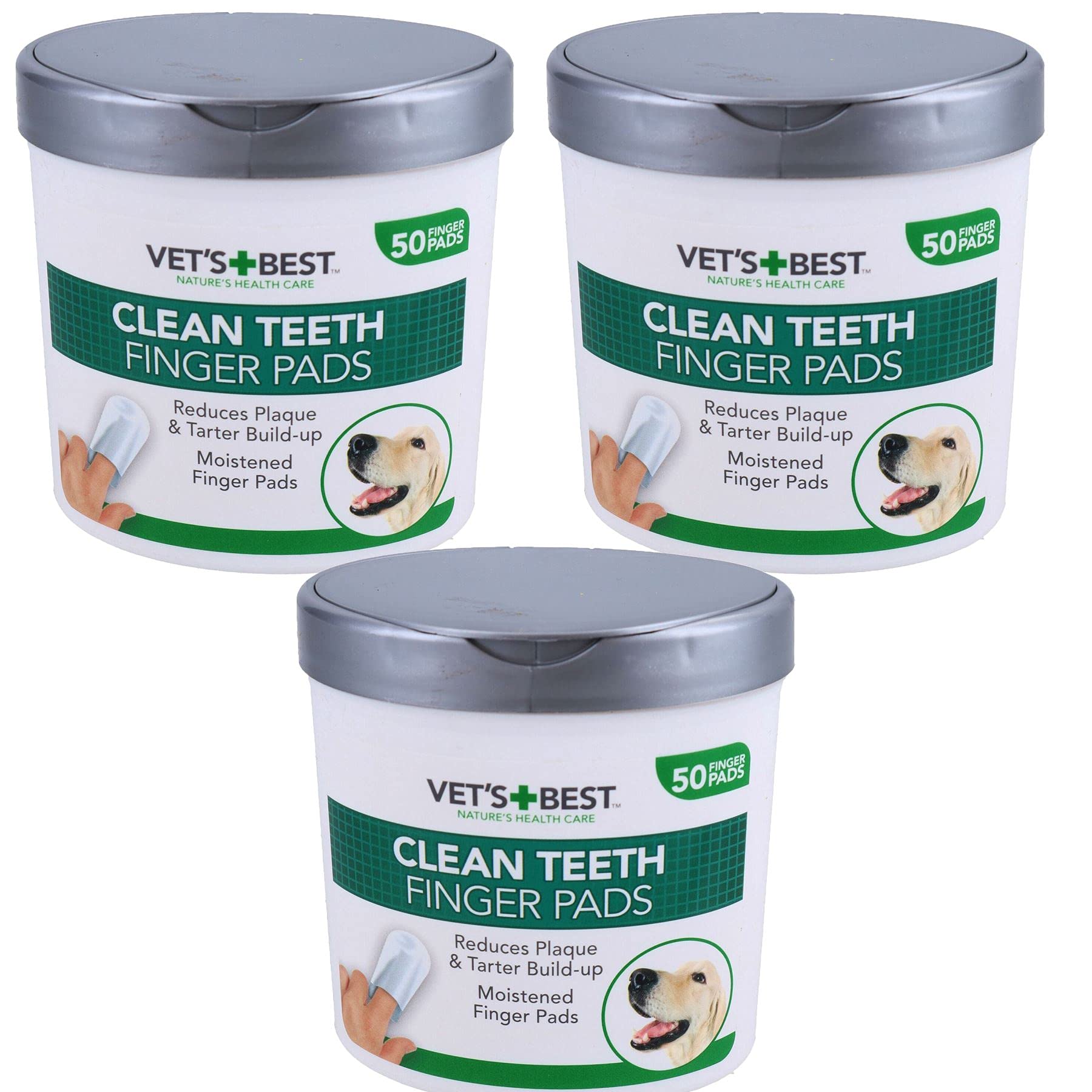 AB Tools 150PK Dog Pet Teeth Tooth Cleaning Finger Pads Wipes Plaque Tartar Remover