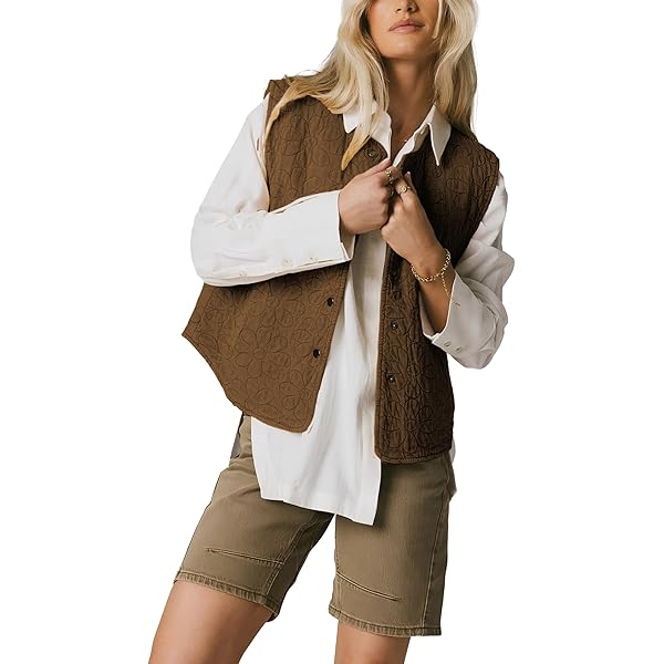 SHEIN LUNE Chaleco Acolchado Con Capucha, Chaleco Acolchado Ligero Para