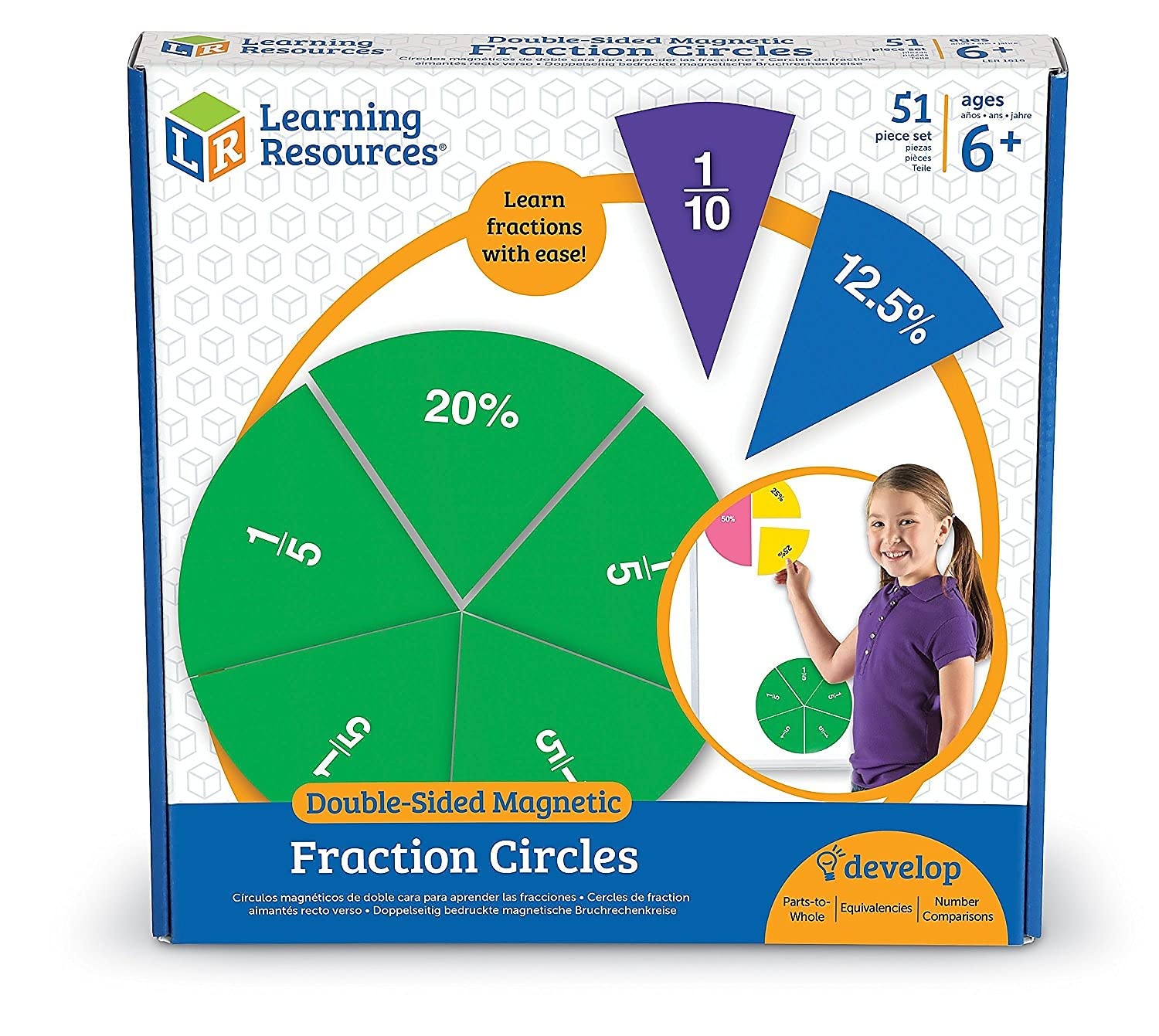 Learning Resources Double-Sided Magnetic Fraction Circles