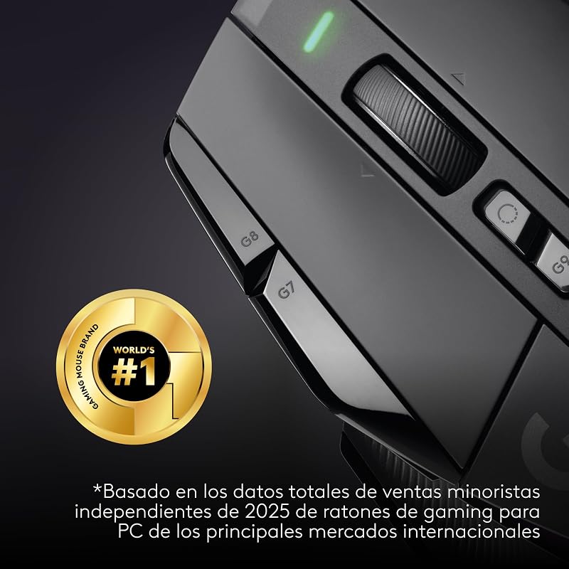 G502 X Plus, Ratón inalámbrico Gaming - Negro