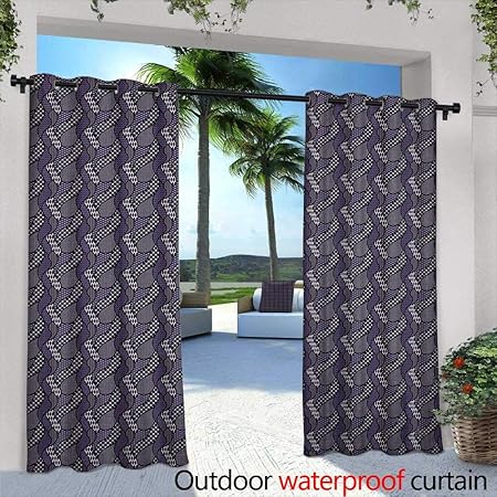 Amazon Com Loveeo Abstract Custom Outdoor Curtain Dotted Pattern