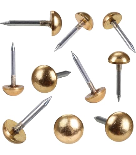 Sourcing Map 140Pcs Small Tiny Nails 2x15mm (DXL) Tiny Brass Nails