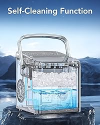 Kndko Ice Maker Countertop, Portable Ice Maker
