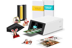 Liene PixCut S1 Color Sticker Printer & Cutting Machine - All-in-One Sticker Maker for DIY Crafts, Custom Labels & Gifts. The