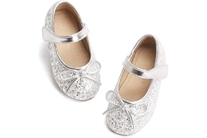 Otter MOMO Toddler/Little Girls Mary Jane Ballerina Flats Shoes Slip-on School Party Dress Shoes