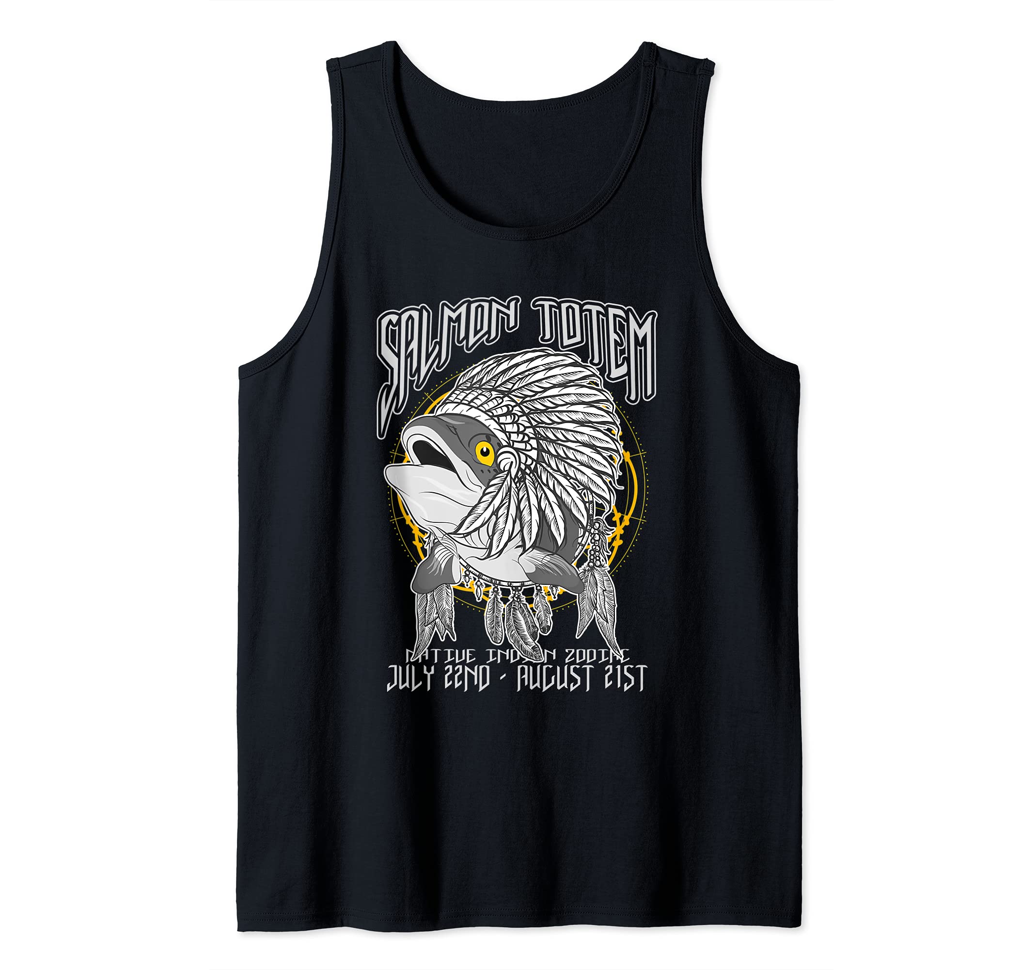 Salmon Totem Native American Indian Zodiac July 22nd-Aug21st Tank Top