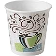 Dixie PerfecTouch 10 oz Paper Coffee Cups By GP PRO, Coffee Haze Design, 1000 Count (50 Disposable Cups Per Sleeve, 20 Sleeves Per Case), 92959