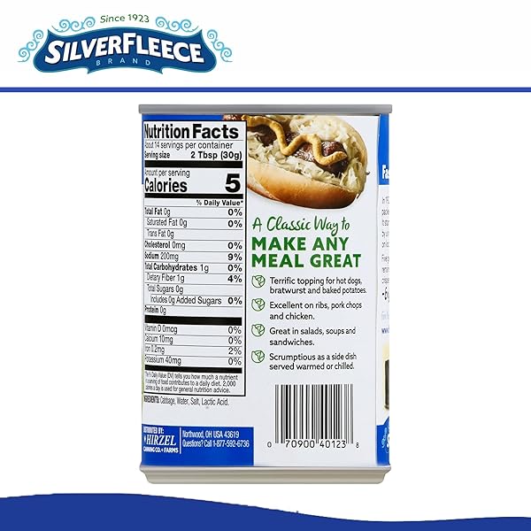 SILVER FLEECE – SAUERKRAUT – 14.5 OZ – 6 PACK