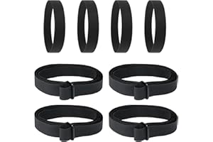 XCWT Sectional Couch Sofa Connector Straps - Heavy Duty Couch Leg Vel-cro & Rubber Brands for 3 Piece Modular Sofa - Hook & Loop Cinch Straps Keep Sectional Couch Legs Together