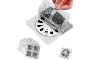 2026 New Disposable Hair Drain Stickers,Shower Drain Cover Hair Catcher Bathroom Drain Protector,4"x4" Shower Drain Mesh Cove