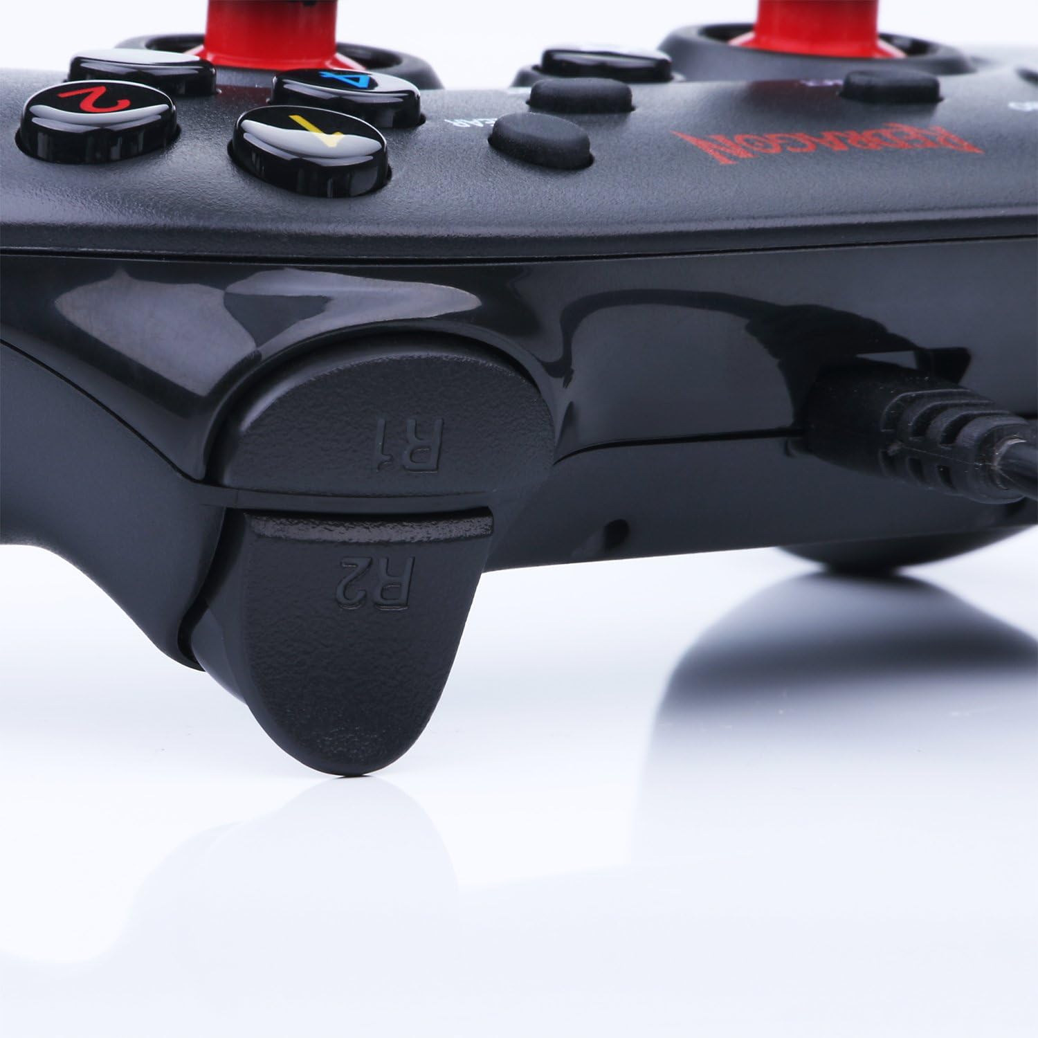 Redragon G807 Gamepad, PC Game Controller, Joystick with Dual Vibration, Saturn, for Windows PC, PS3, Playstation, Android, Xbox 360 (Black, Wired): Computers & Accessories